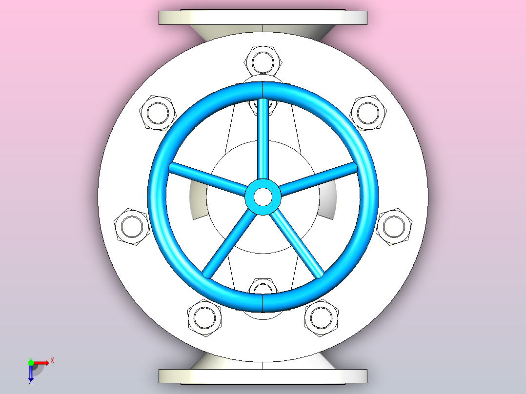 J41-16国标截止阀[250]俯视图