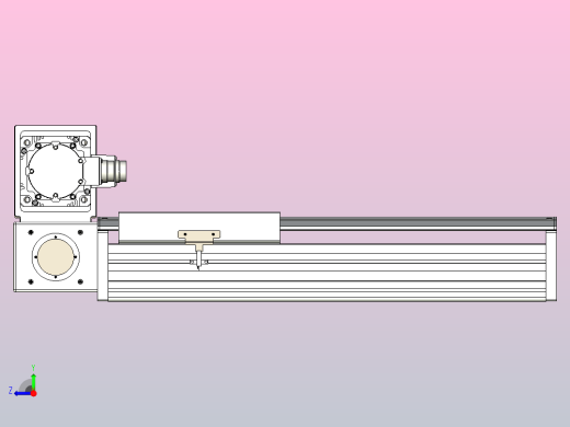 皮带直线轴半封闭可选导轨TPA-HNB-220D-176-L250-LU-C-P1K-N3右视缩略图