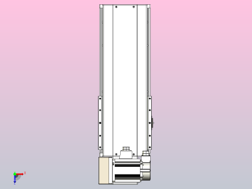 皮带直线轴半封闭可选导轨TPA-HNB-220D-176-L250-LU-C-P1K-N3俯视缩略图