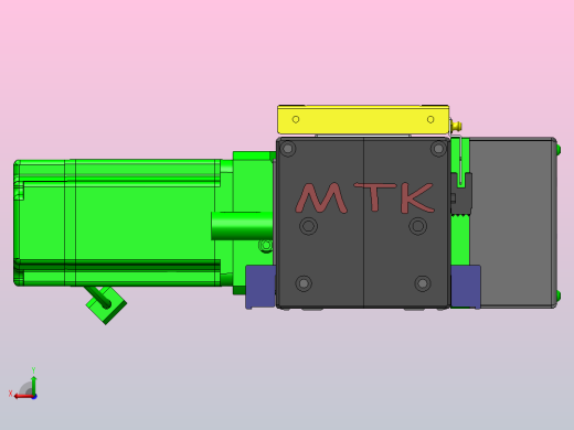 欧规同步带GTB110-750W伺服+行星减速机[GTB85-L20-300-LLT-M750W-C2-N]滑台模组三菱电机后视缩略图