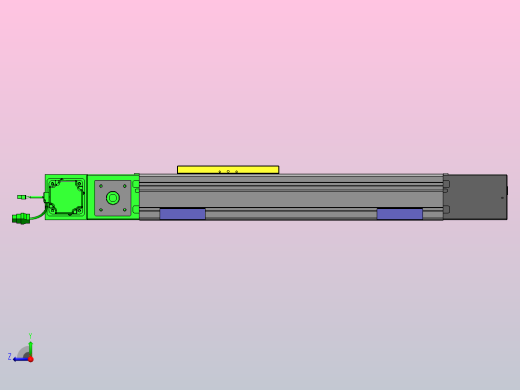 欧规同步带GTB110-750W伺服+行星减速机[GTB85-L20-300-LLT-M750W-C2-N]滑台模组三菱电机右视缩略图