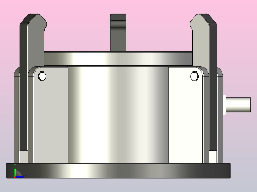 夹具-173 外平衡夹具（带浮动夹紧装置）左视图