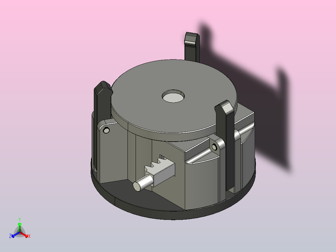 夹具-173 外平衡夹具（带浮动夹紧装置）正等轴测图