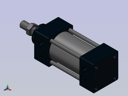 40 气缸正等轴测缩略图