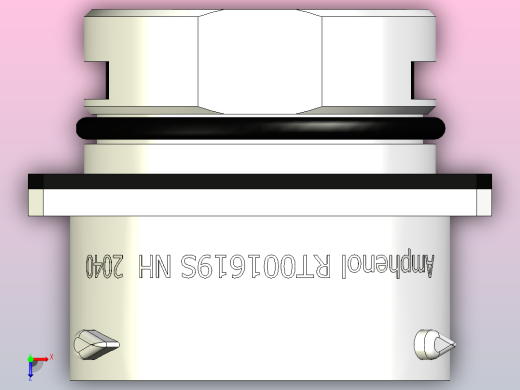 连接器Amphenol RT0016-19SNH-K，19针，RT360，13A，电缆0.75 - 1.5mm2，IP67俯视缩略图