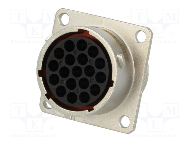 连接器Amphenol RT0016-19SNH-K，19针，RT360，13A，电缆0.75 - 1.5mm2，IP67