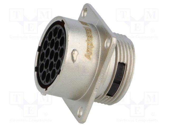 连接器Amphenol RT0016-19SNH-K，19针，RT360，13A，电缆0.75 - 1.5mm2，IP67