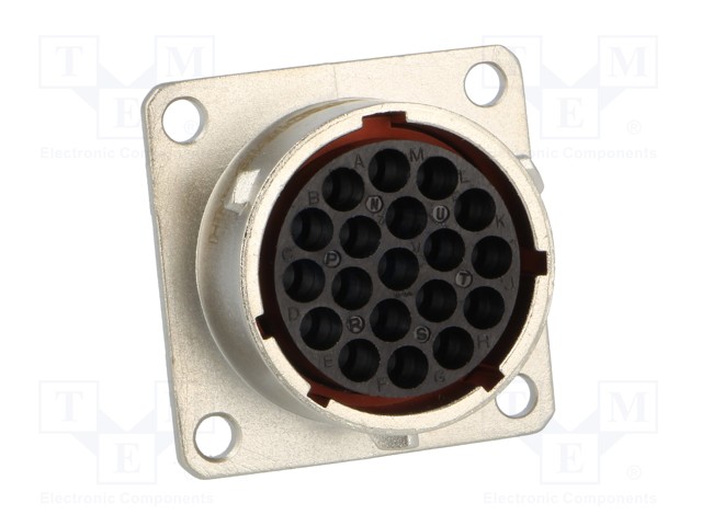 连接器Amphenol RT0016-19SNH-K，19针，RT360，13A，电缆0.75 - 1.5mm2，IP67