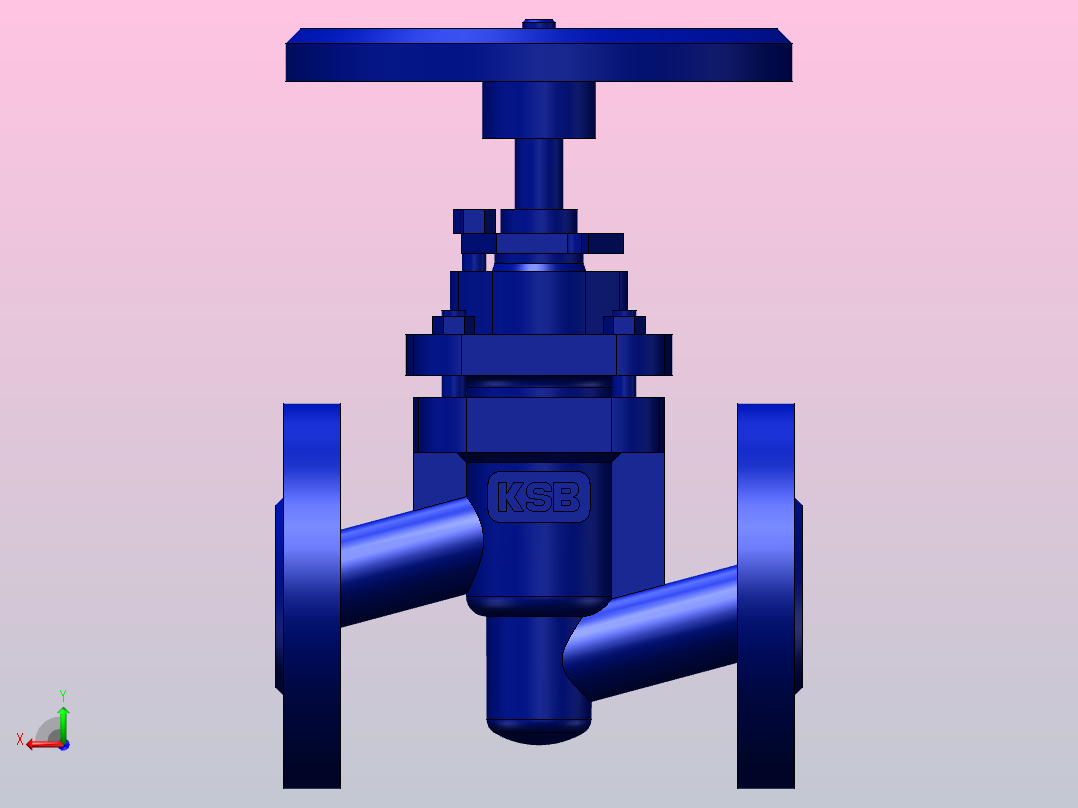 DN15截止阀截止阀后视图