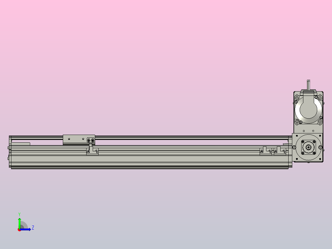 MT75BT半封闭皮带滑台[MT75BT.L80.400.RU.P40.C3]左视图