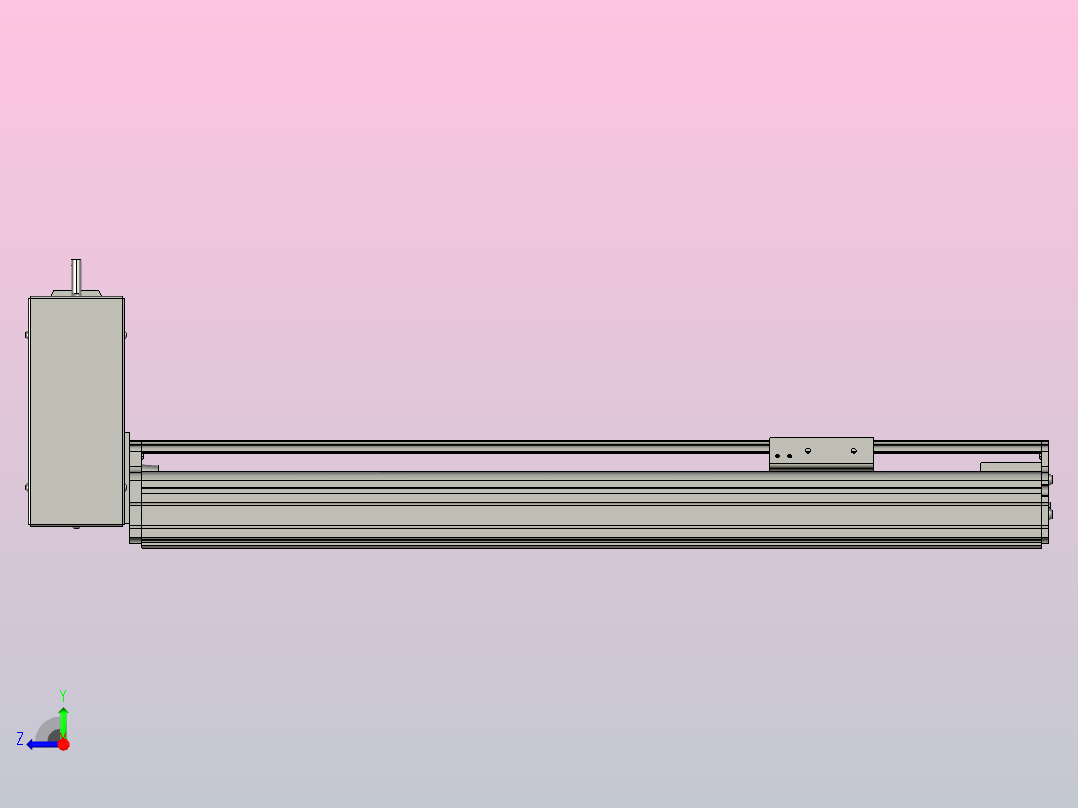MT75BT半封闭皮带滑台[MT75BT.L80.400.RU.P40.C3]右视图