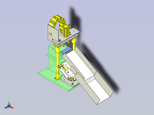 一种活动滑道3D图纸