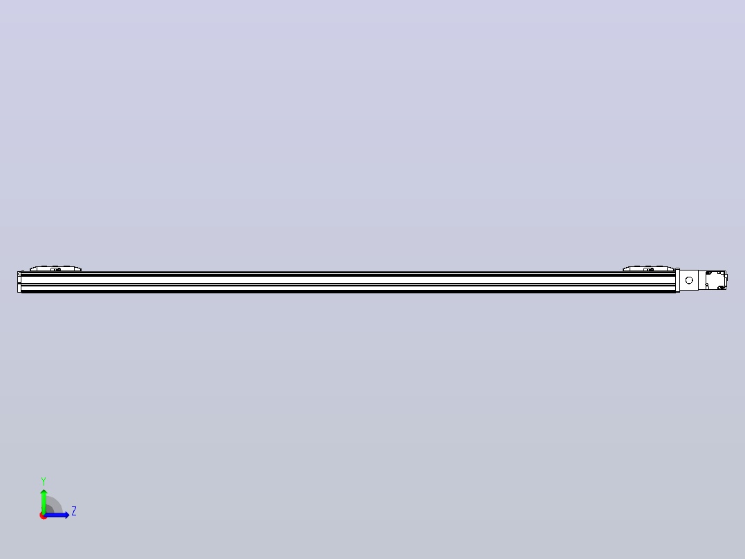 皮带直线轴双滑块型TPA-GCBS-50-P42-L600-QR-M10-N3左视图