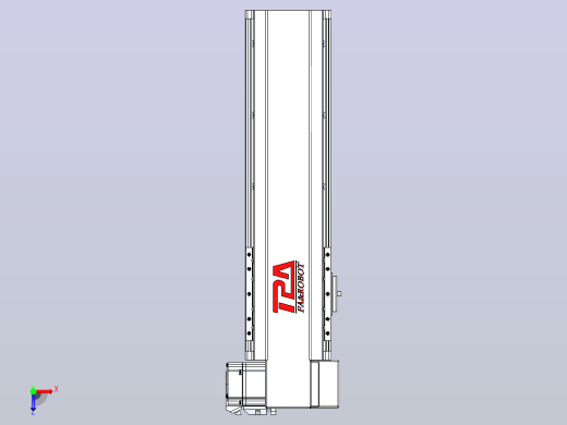 皮带直线轴半封闭可选导轨TPA-HNB-120D-110-L250-RP-C-P40-N3俯视缩略图