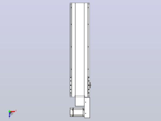 皮带直线轴半封闭可选导轨TPA-HNB-175D-140-L550-MR-C-P75-N3俯视缩略图