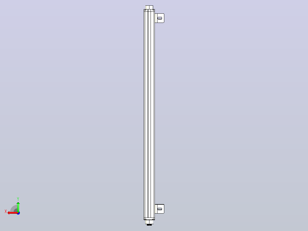 XTN3220（总高：710mm）安全光栅后视图