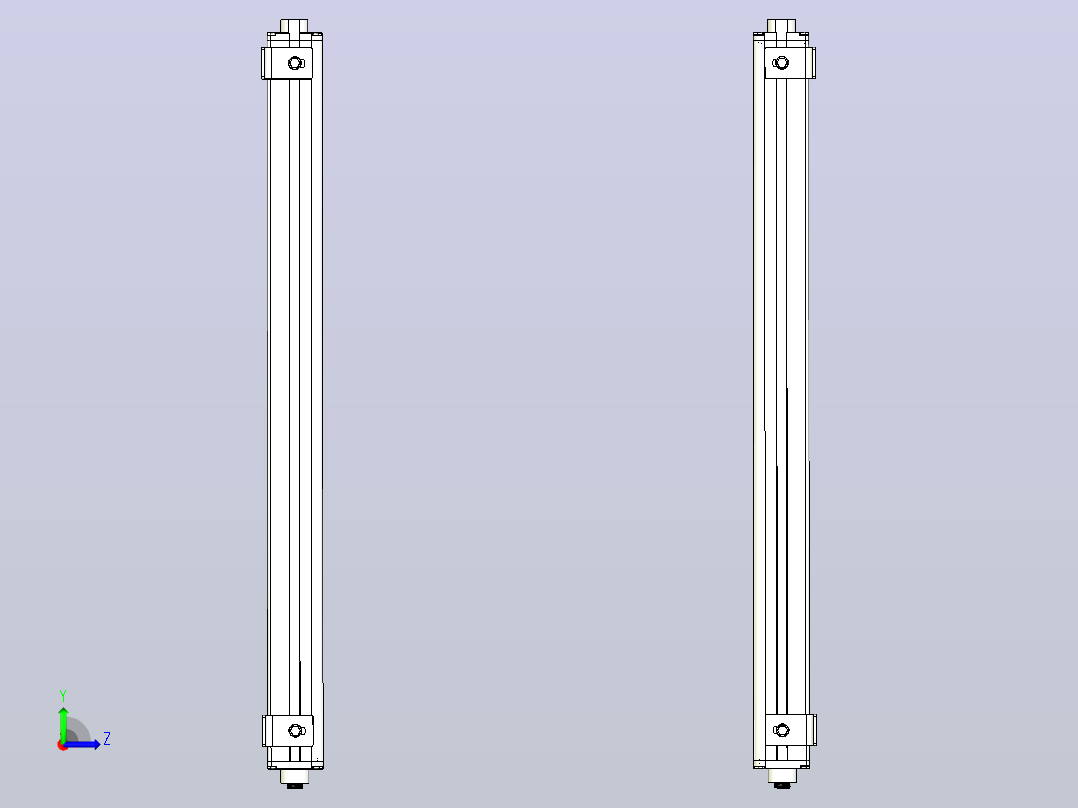 XTN3220（总高：710mm）安全光栅左视图