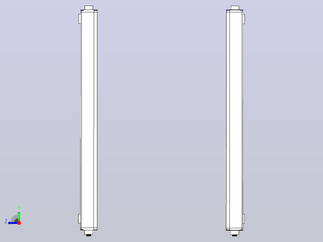 XTN3220（总高：710mm）安全光栅右视图