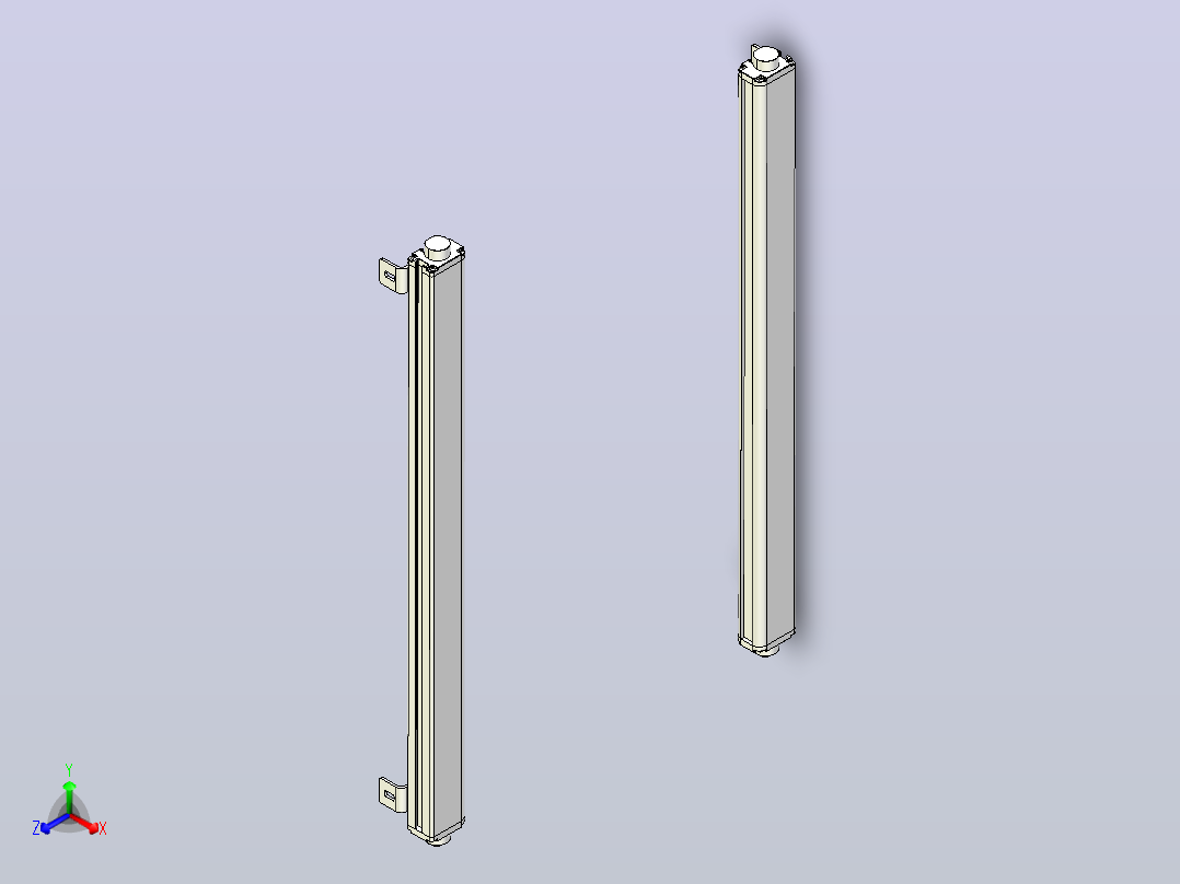 XTN3220（总高：710mm）安全光栅正等轴测图