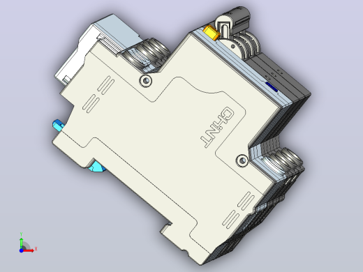 NXBFLE-32 3P剩余电流动作断路器三维模型202202前视缩略图