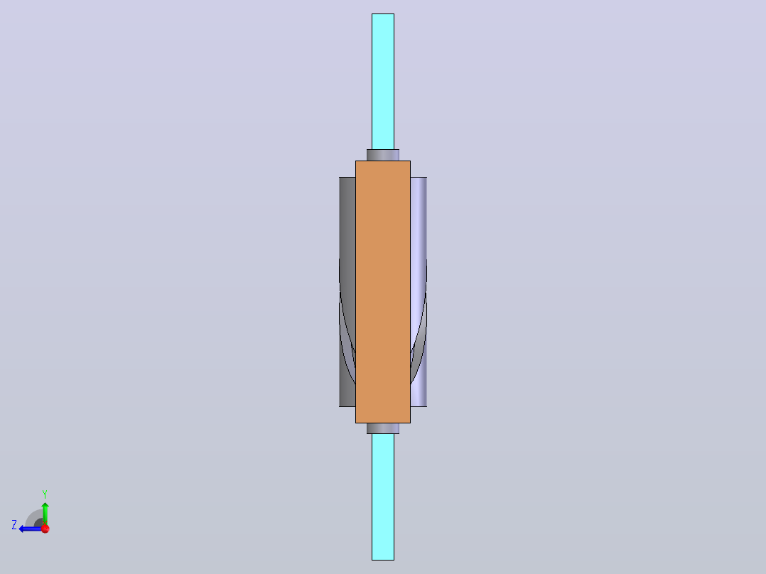 圆柱凸轮机构右视图