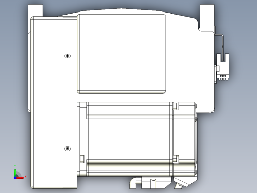 皮带直线轴半封闭可选导轨TPA-HNB-202D-140-L2600-LP-Y-P75-N3前视缩略图