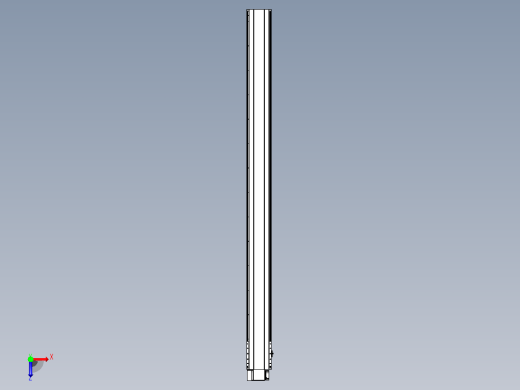 皮带直线轴半封闭可选导轨TPA-HNB-202D-140-L2600-LP-Y-P75-N3俯视缩略图