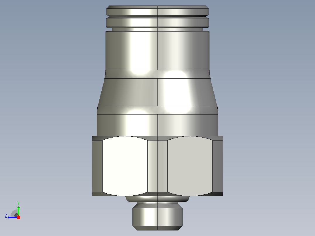 管接头螺纹68PLM-6M-M5系列右视图
