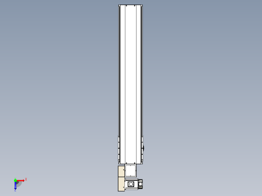 皮带直线轴半封闭可选导轨TPA-HNB-220D-176-L1050-ML-C-P1K-N3俯视缩略图