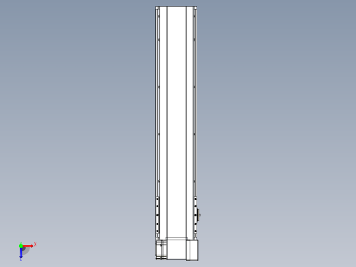 皮带直线轴半封闭可选导轨TPA-HNB-175D-140-L700-RP-C-P75-N3俯视缩略图