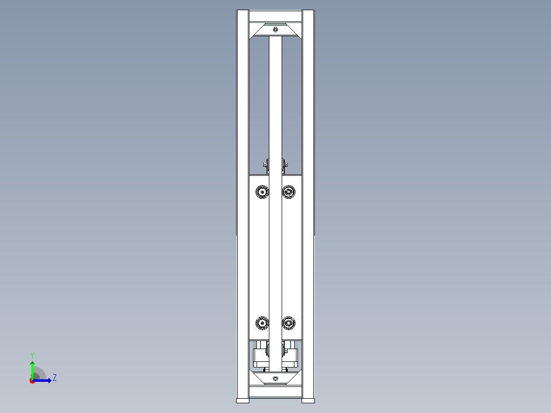 提升顶升机构左视图