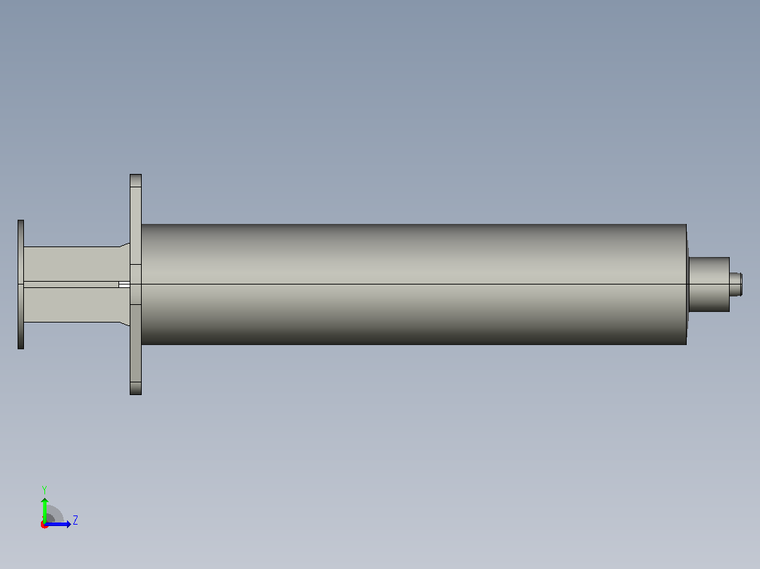20ml注射器左视图