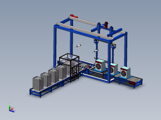 滚筒洗衣机底托装配生产线