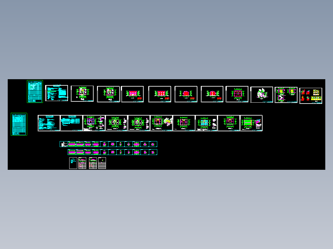 抗震八度两层木结构住宅别墅全套施工CAD图纸