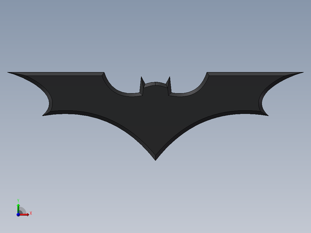 蝙蝠飞镖主视图