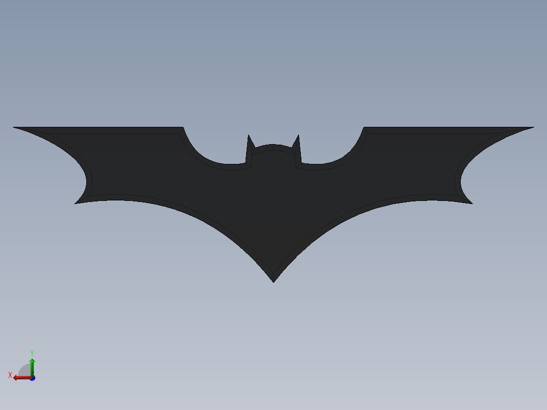 蝙蝠飞镖后视图