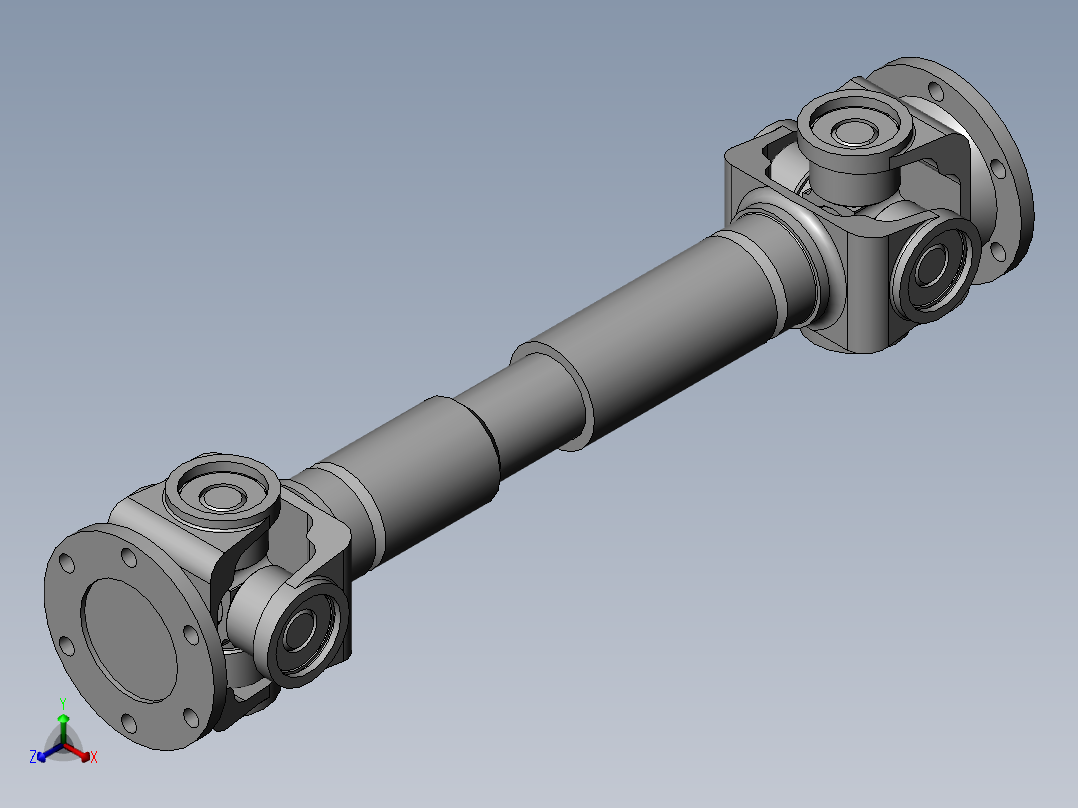万向轴联轴器毕业设计正等轴测图