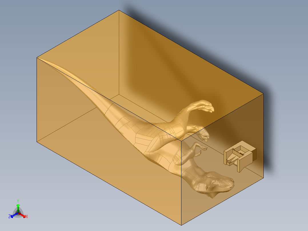 霸王龙正等轴测图