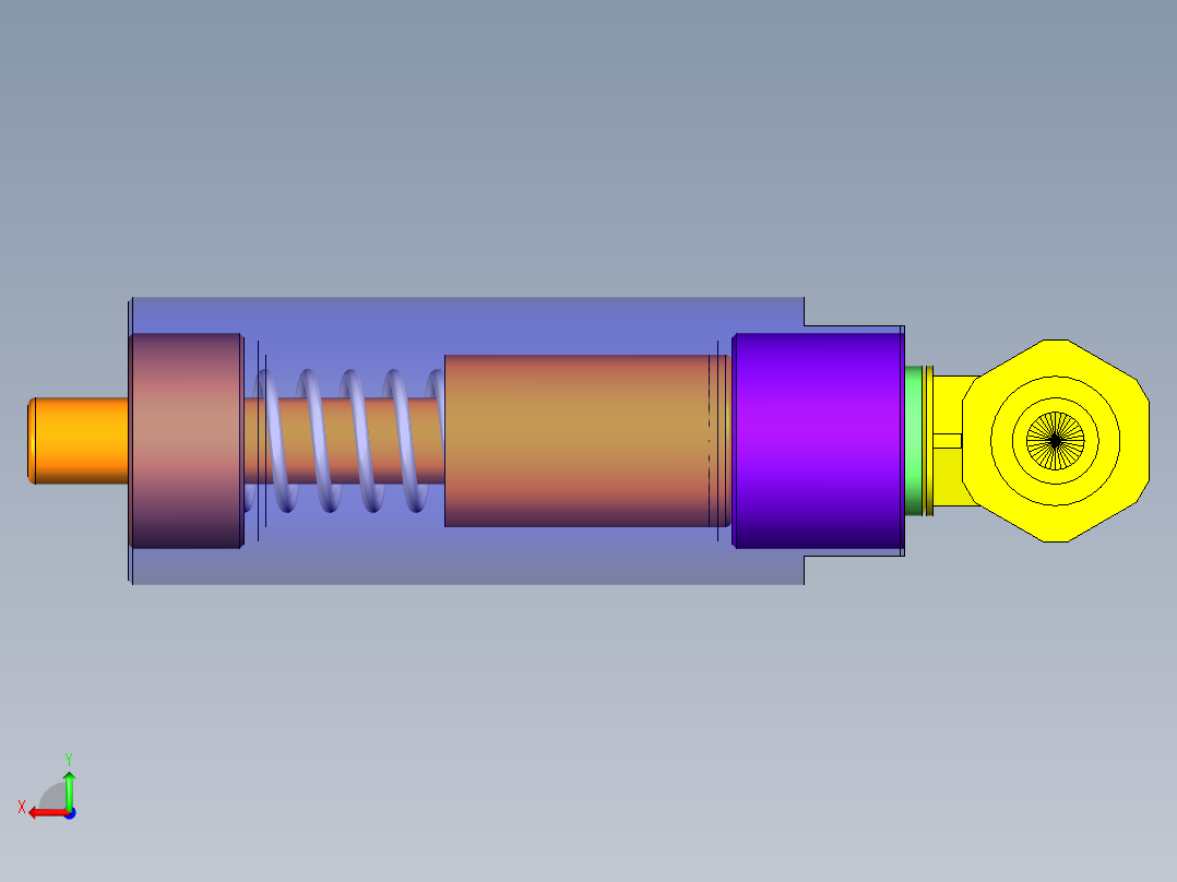 压力300BAR的高压泵后视图