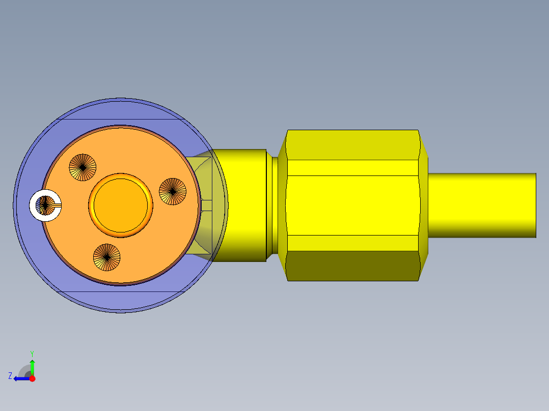 压力300BAR的高压泵右视图