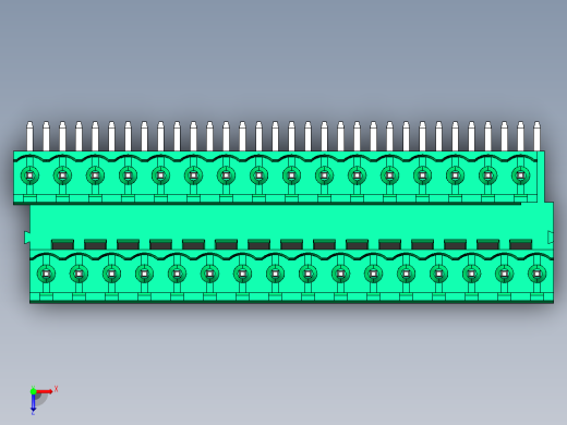 DEGSON 2EDG 系列 5.0mm 可插拔接线端子组-2EDGRT-5.0-32P-14-00AH俯视缩略图