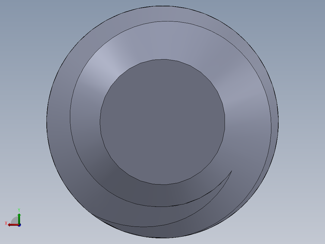 UNC 平头紧定螺钉-UNC SET SCREW 10-24 x0.750.SLDPRT后视图