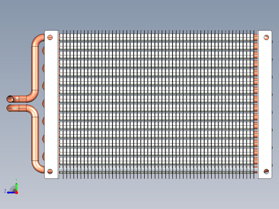 热交换器模型右视图