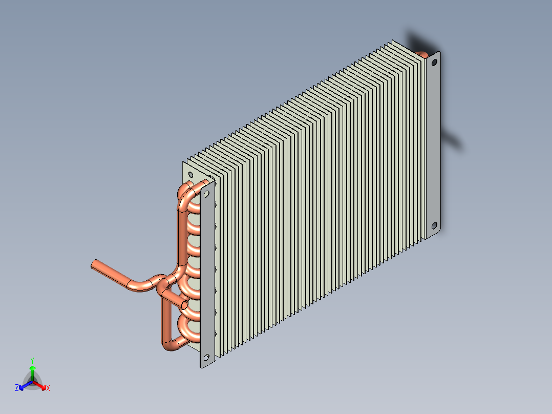 热交换器模型正等轴测图