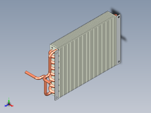 热交换器模型正等轴测缩略图