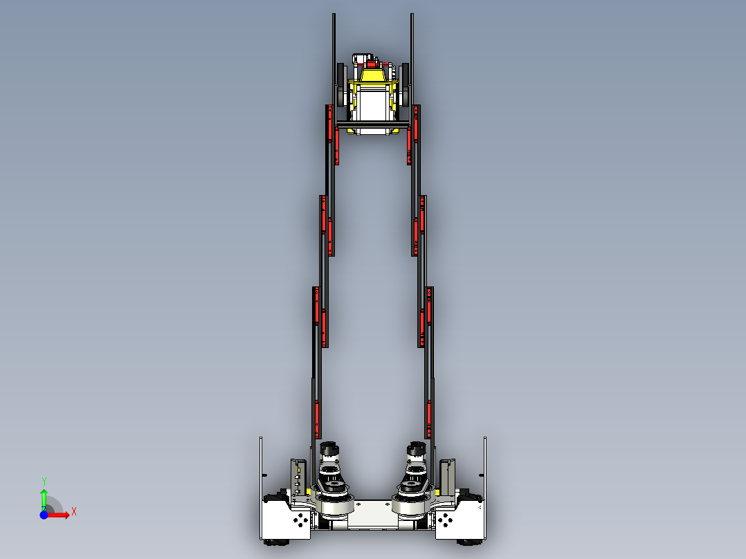 skystone FTC 7092号麦克纳姆轮小车前视图