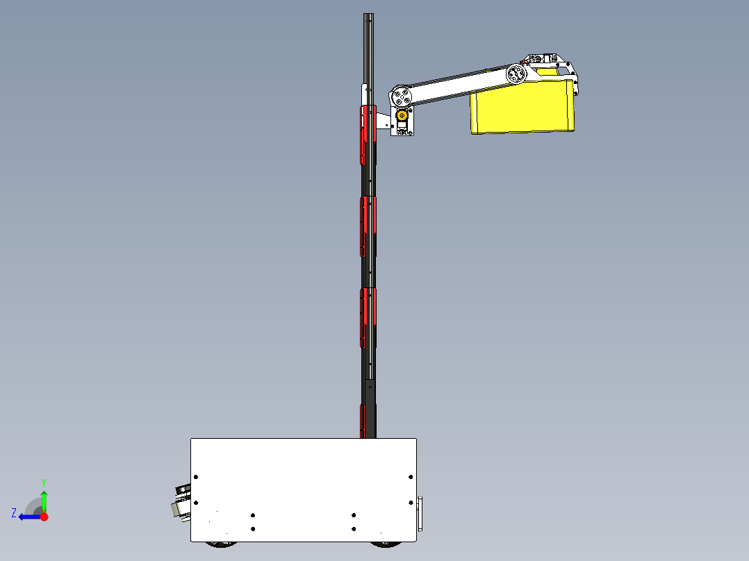 skystone FTC 7092号麦克纳姆轮小车右视图