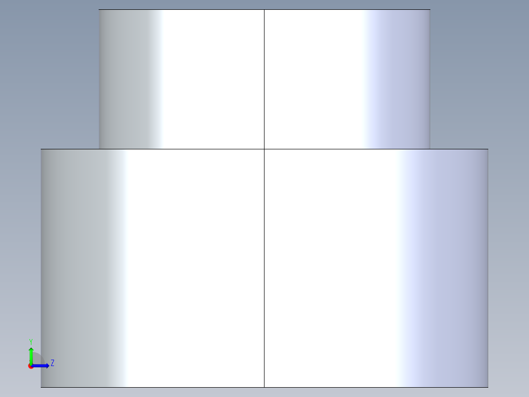 聚氯乙烯配件13-Sch80_ReducerCoupling_FPTxFPT_830-211_1.5in x 1in左视图