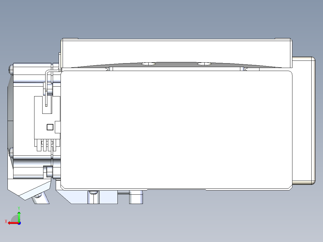 同步带全封闭直线模组TPA-HCB-120D-90-L100-ML-Y-P40-N3后视图