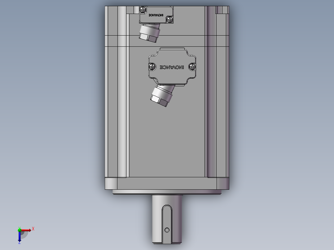 汇川伺服电机-MS1H1-10C30CB-(A)331Z（100W绝对值低惯量带油封）俯视图